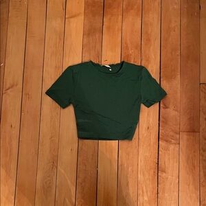 Zara Dark Green Crop Top